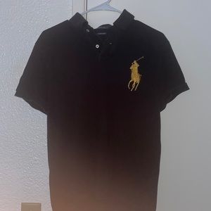 Black Polo collar shirt